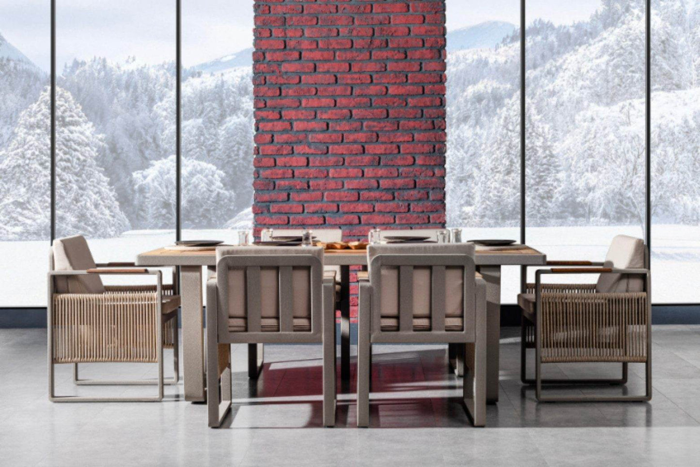 Gowoll Argos Aluminium Gartenlounge-Set Wetterfeste Gartenmöbel Set 6 Personen für Outdoor Terassenmöbel - Ezmann.de