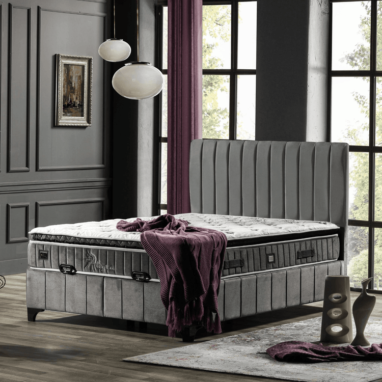 Ezmann Alegra Boxspringbett 160x200 Matratze mit Topper - Ezmann.de