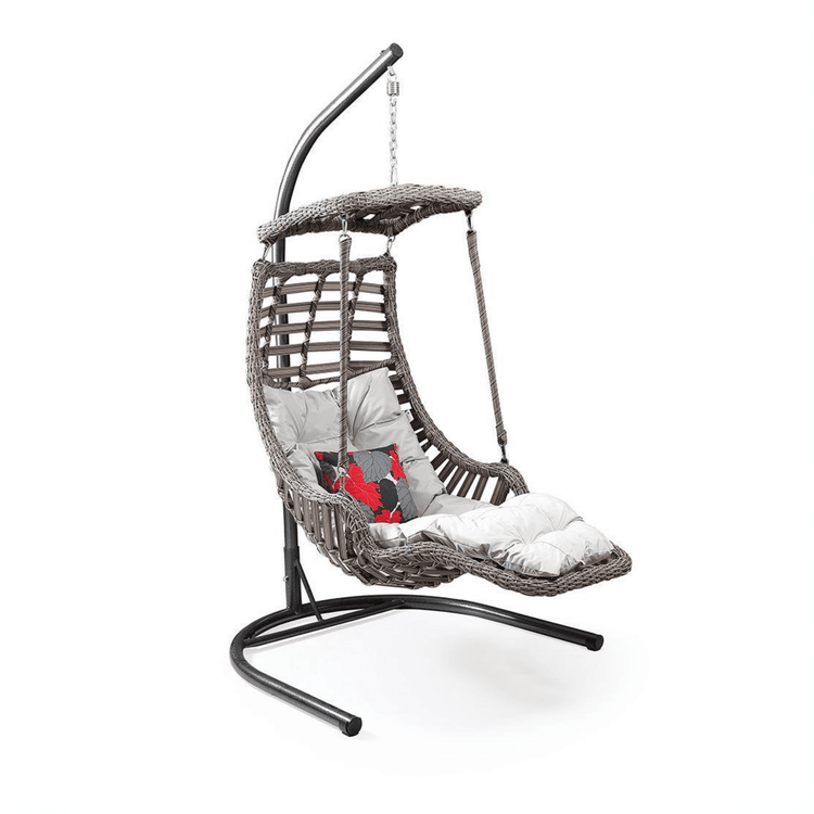 Gowoll Gartenschaukel Rattan Hängesessel mit Gestell Hängeschaukel Alacati Plus - Ezmann.de