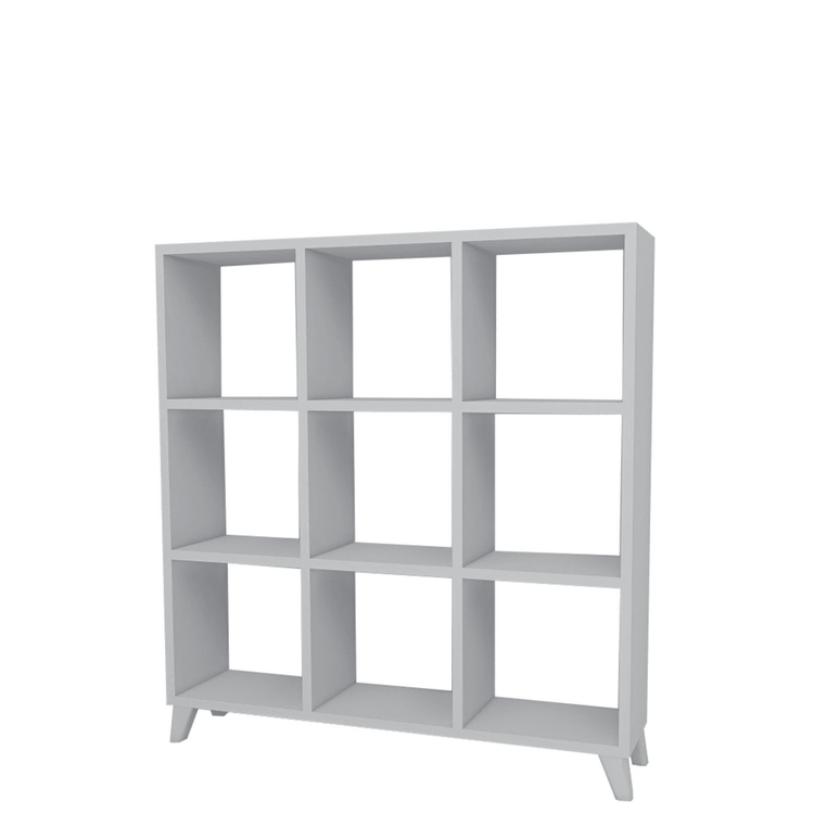 Gowoll Raumteilerregal 88x88 cm Bücherregal mit 9 Fächern Regal Weiß Bücherschrank Standregal - Ezmann.de