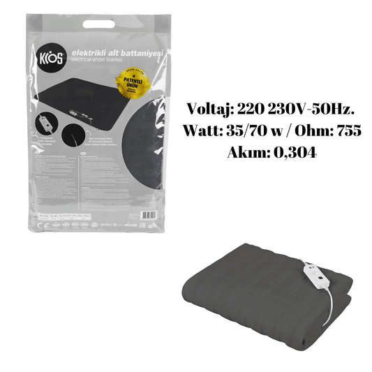 KIOS Heizdecke-Elektrische Wärmedecke (120x150cm) - Ezmann.de