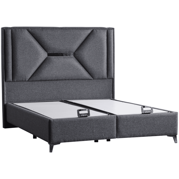 Moln Exlusive Boxspringbett inkl. Matratze mit Topper Stauraumbett 160x200 cm - Ezmann.de