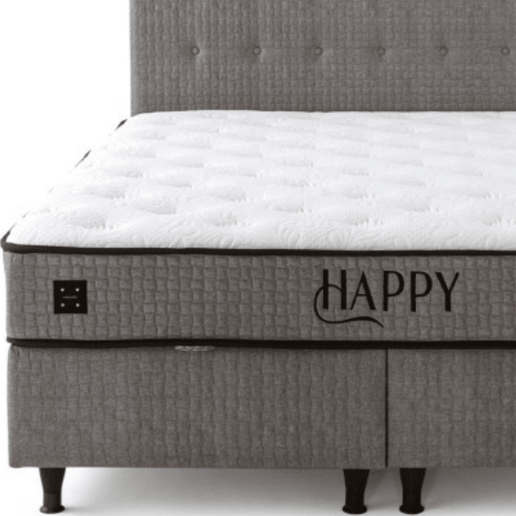 Moln Happy Boxspringbett Set mit Matratze und Bettkästen, Schlafzimmer Set - Ezmann.de
