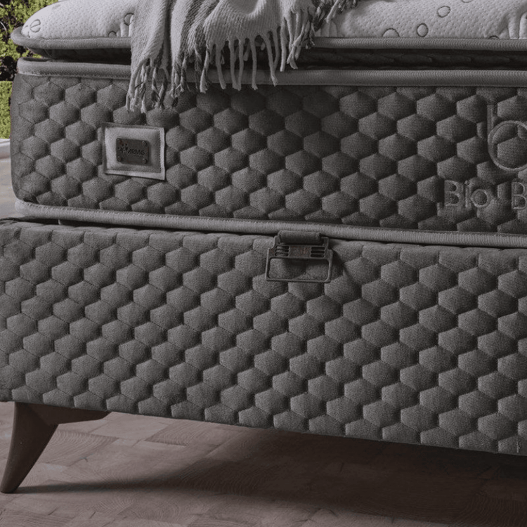 Gowoll Bio Balance Boxspringbett 160x200 mit Bettkasten und Matratze - Ezmann.de