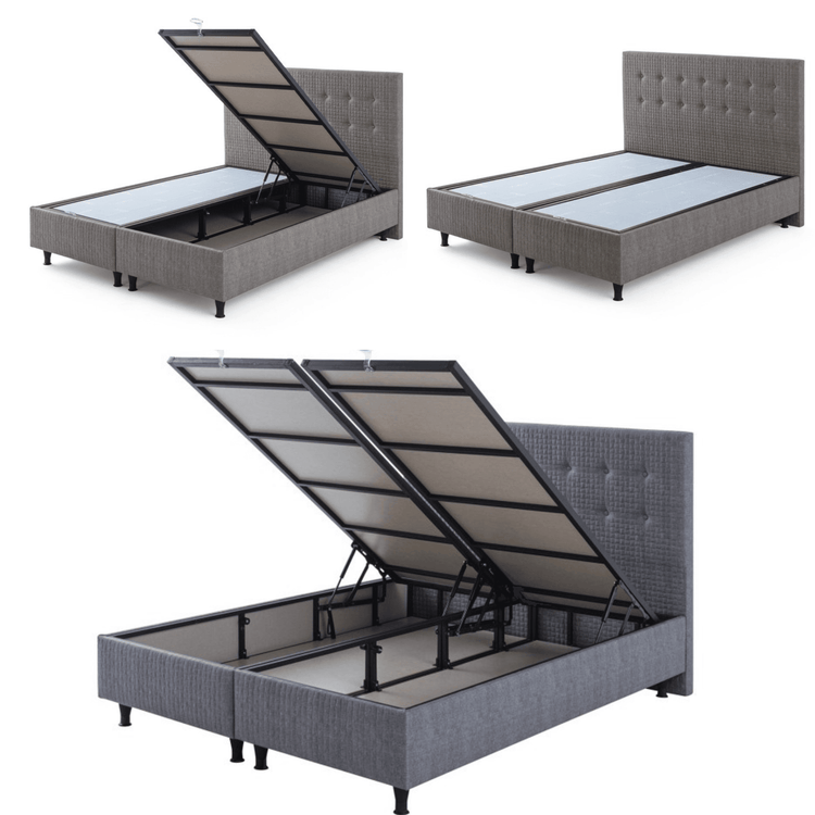 Moln Happy Boxspringbett Set mit Matratze und Bettkästen, Schlafzimmer Set - Ezmann.de