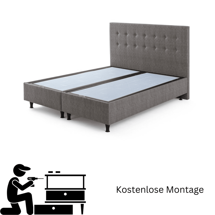 Moln Happy Boxspringbett Set mit Matratze und Bettkästen, Schlafzimmer Set - Ezmann.de