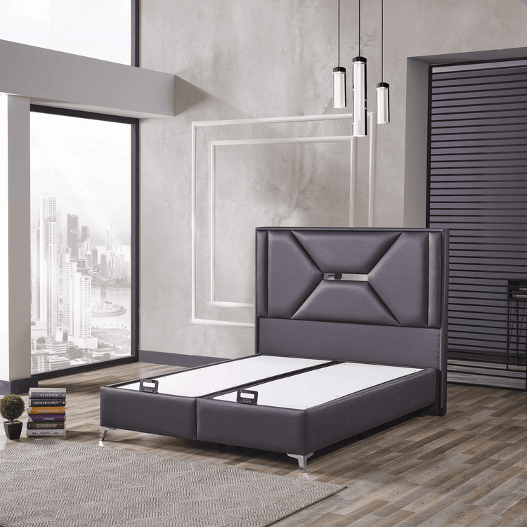 Moln Exlusive Boxspringbett inkl. Matratze mit Topper Stauraumbett 160x200 cm - Ezmann.de