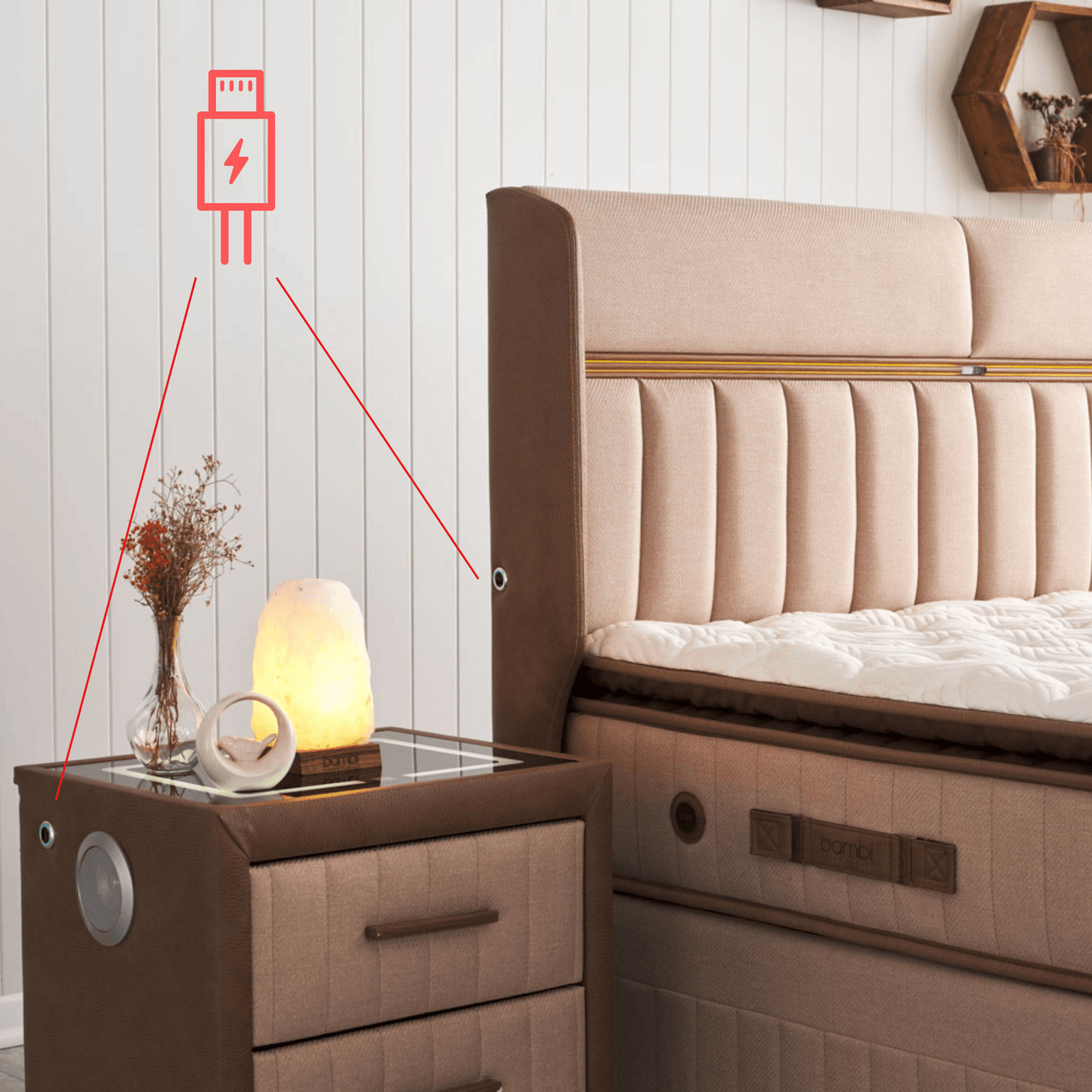 Bambi Biosalt Boxspringbett Salt Therapy Set - Ezmann.de