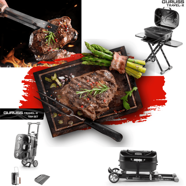 Guruss Travel-X Holzgrill Mobilgrill mit Grillrost - Ezmann.de