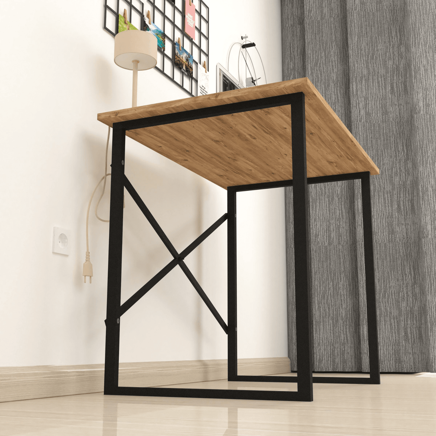 Gowoll Schreibtisch Kleiner Tisch Computertisch 90x60x75 cm Tischplatte Holz Laptoptisch - Ezmann.de