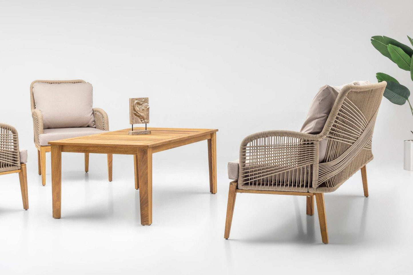 Gowoll Arizona Gartenlounge-Set Gartengarnitur Gartenmöbel Set 5 Personen Gartentisch für Outdoor - Ezmann.de