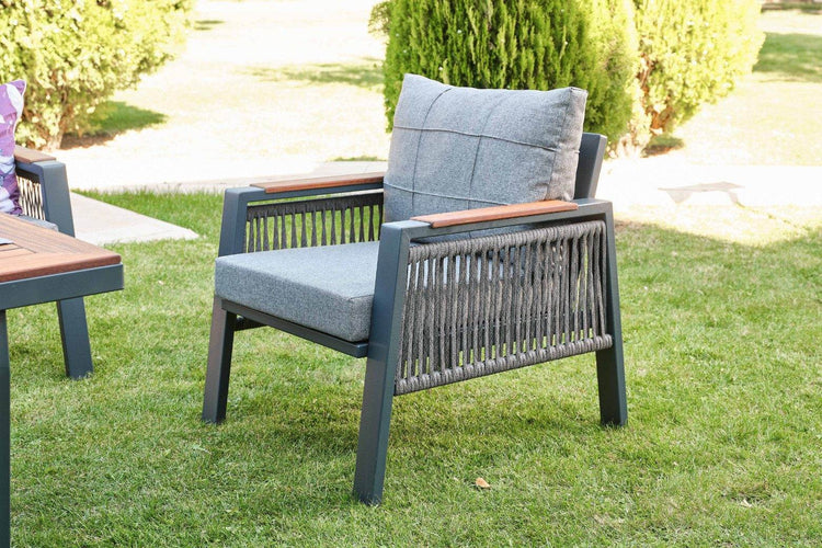 Gowoll Efes Plus Gartenlounge-Set Gartengarnitur Gartenmöbel Set 5 Personen Gartentisch für Outdoor - Ezmann.de