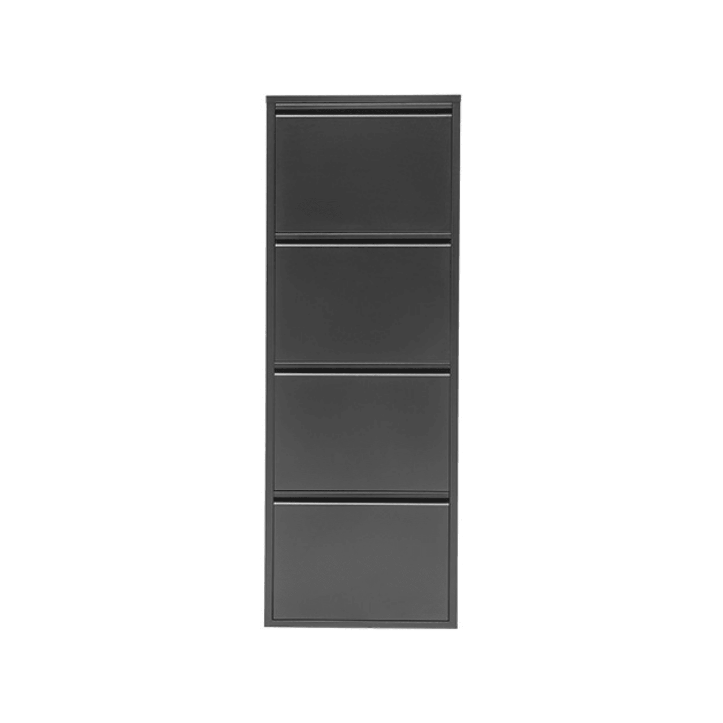 Alveon Schuhschrank (4 Klappen Schwarz) - Ezmann.de