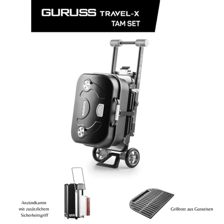 Guruss Travel-X Holzgrill Mobilgrill mit Grillrost - Ezmann.de