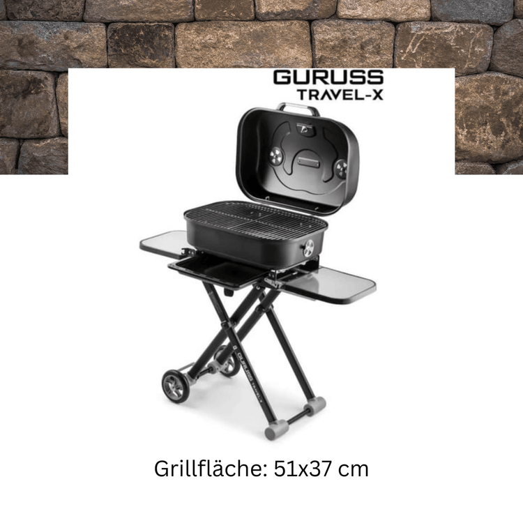 Guruss Travel-X Holzgrill Mobilgrill mit Grillrost - Ezmann.de