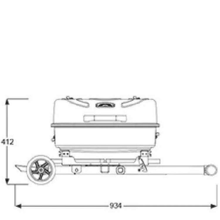 Guruss Travel-X Holzgrill Mobilgrill mit Grillrost - Ezmann.de