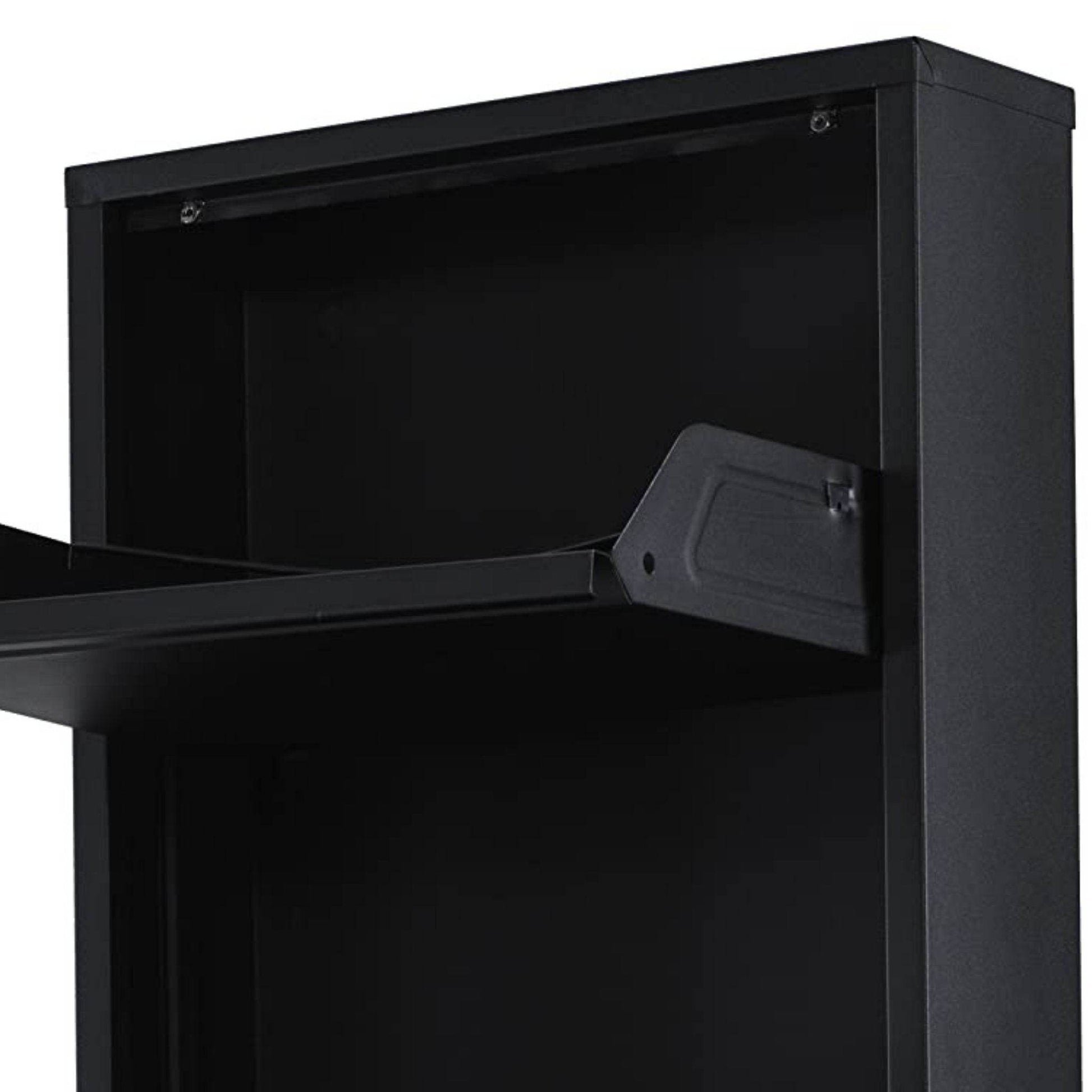 Alveon Schuhschrank (5 Klappen Schwarz ) - Ezmann.de