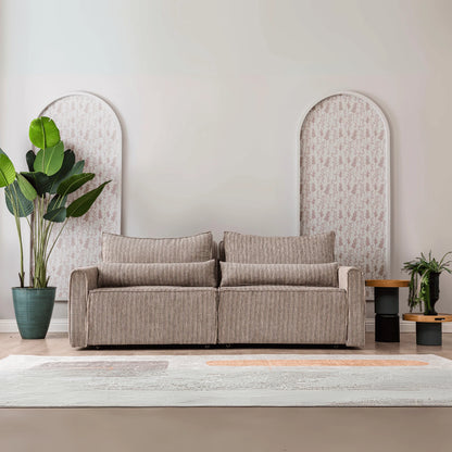 Benissa Schlafsofa 3 Sitzer mit Stauraum & Schlaffunktion | Ecksofa & Heimkino-Sofa, verstellbare Rückenlehne