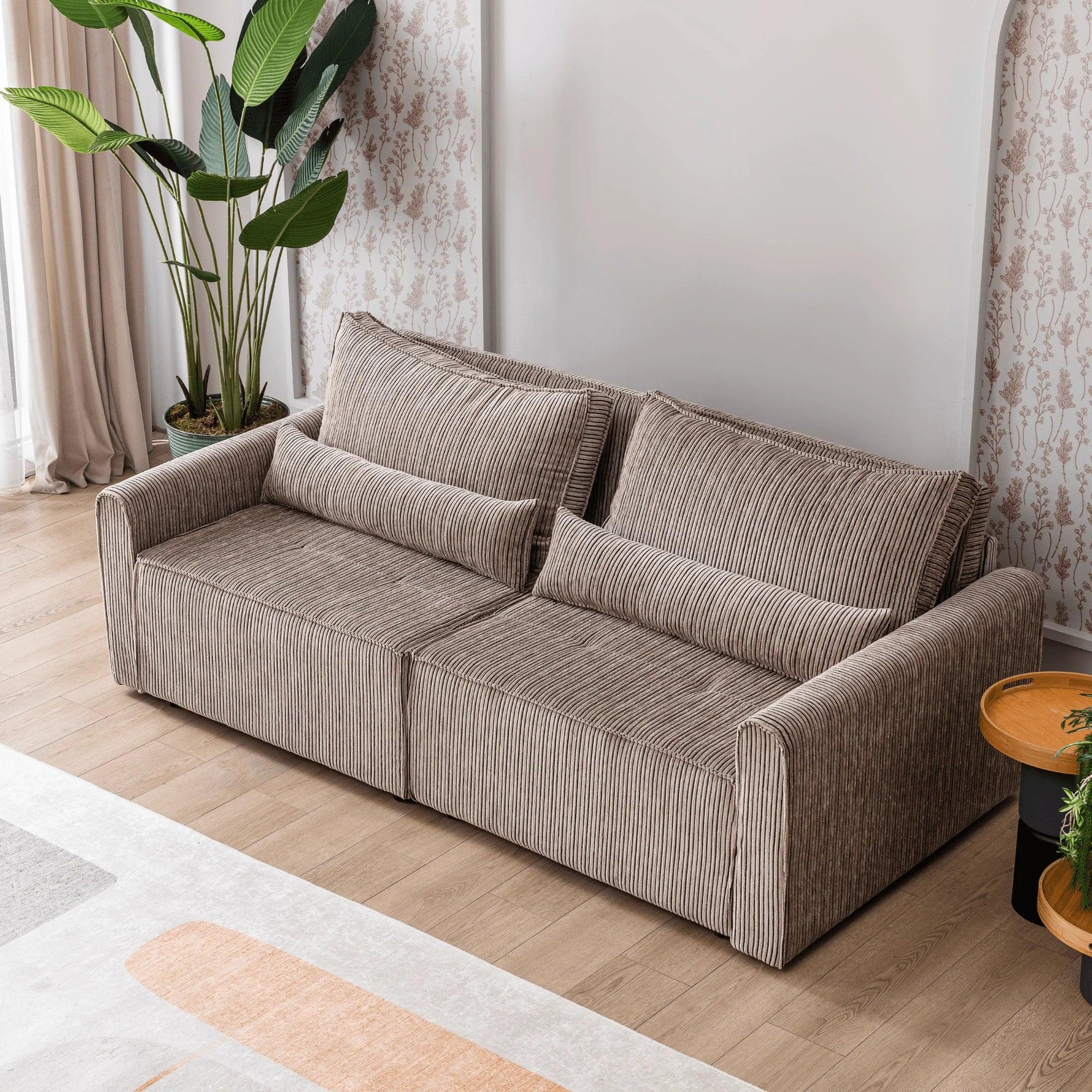 Benissa Schlafsofa 3 Sitzer mit Stauraum & Schlaffunktion | Ecksofa & Heimkino-Sofa, verstellbare Rückenlehne - Ezmann.de