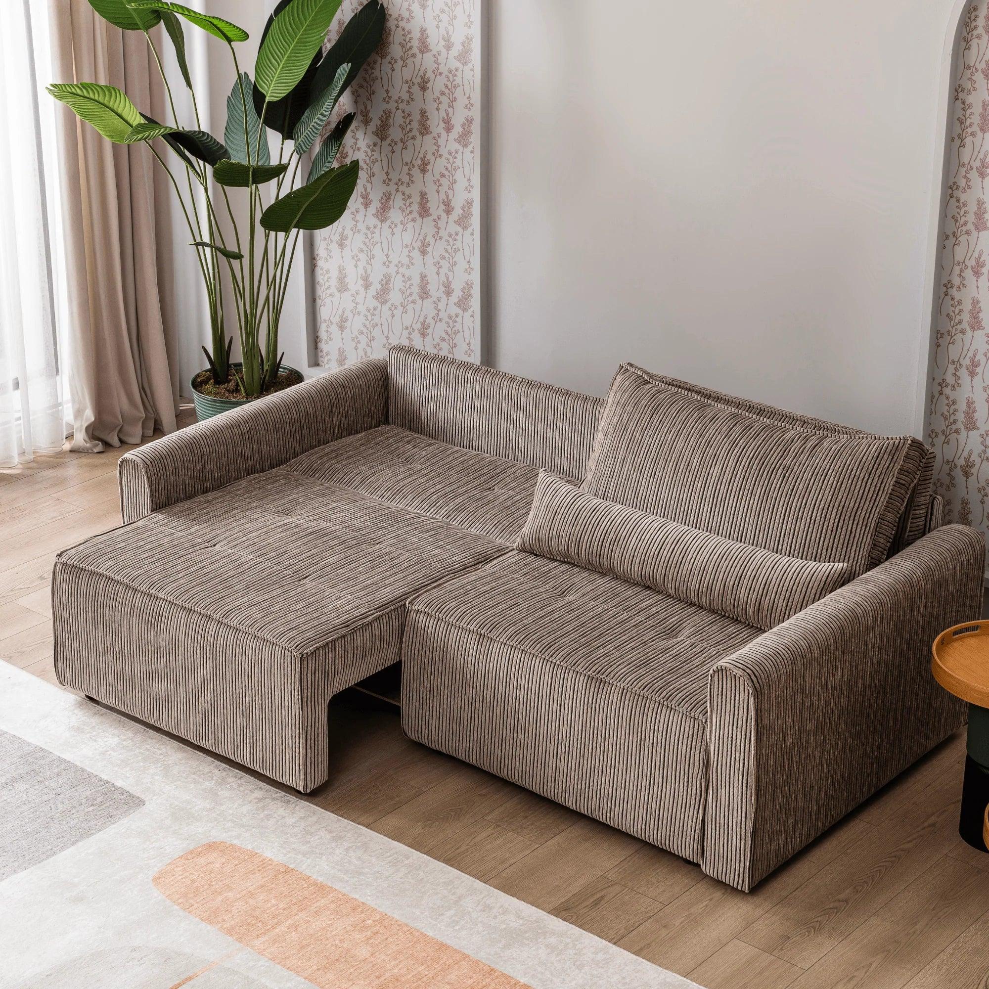 Benissa Schlafsofa 3 Sitzer mit Stauraum & Schlaffunktion | Ecksofa & Heimkino-Sofa, verstellbare Rückenlehne - Ezmann.de