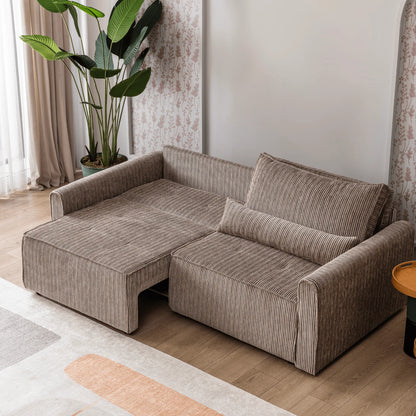 Benissa Schlafsofa 3 Sitzer mit Stauraum & Schlaffunktion | Ecksofa & Heimkino-Sofa, verstellbare Rückenlehne