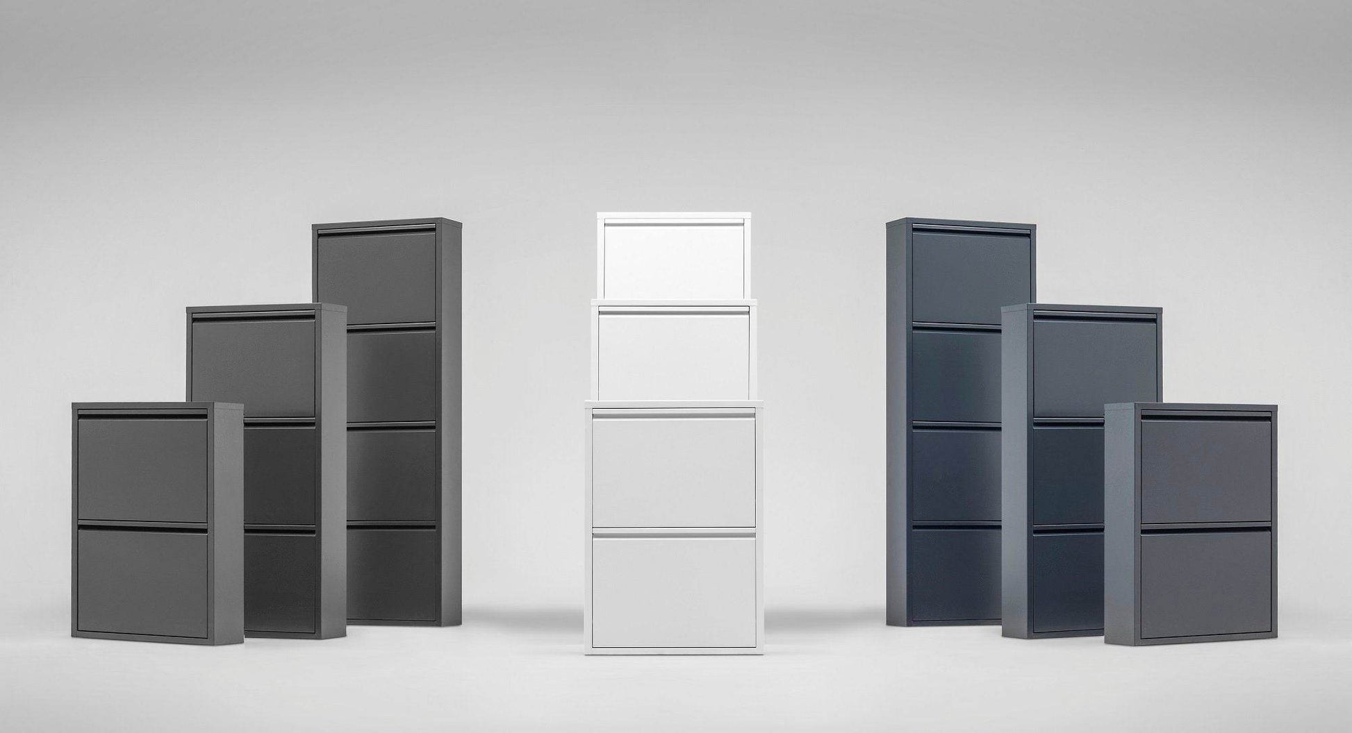 Alveon Schuhschrank (5 Klappen Schwarz ) - Ezmann.de