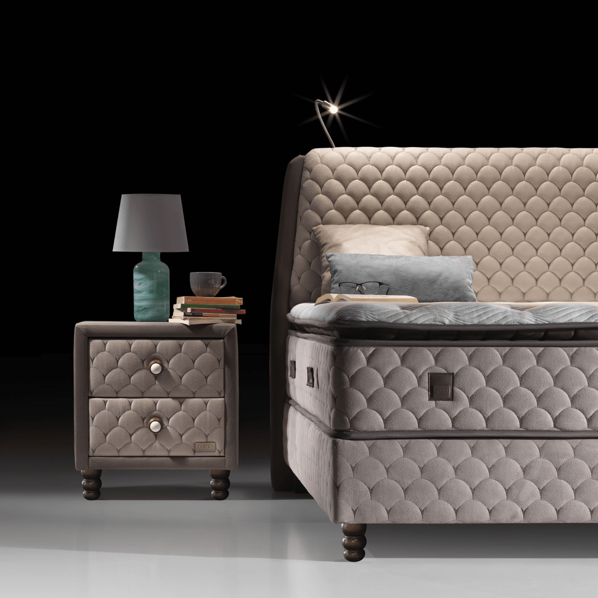 Bambi Borjen Boxspringbett Set - Ezmann.de