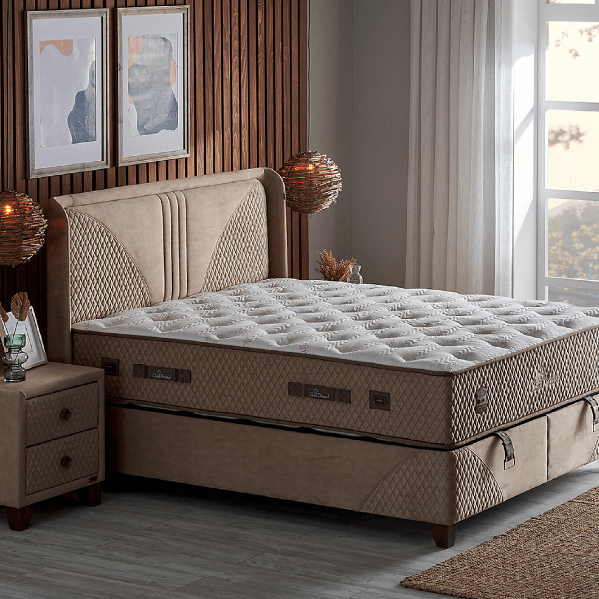 Bambi Clima Naturel Boxspringbett Schlafzimmer Set - Ezmann.de