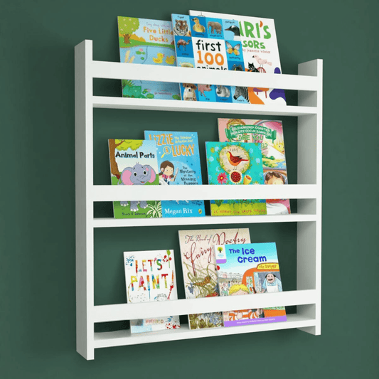 Gowoll Kinderregal Montesorri Bildungs-Kinderbuchregal Organizer Wandregal 79x74 cm Weiß - Ezmann.de
