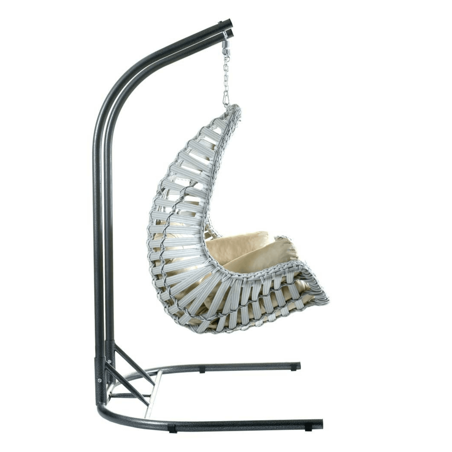 Capri Swing Gartenschaukel Rattan Hängesessel mit Gestell Hängeschaukel Cunda - Ezmann.de