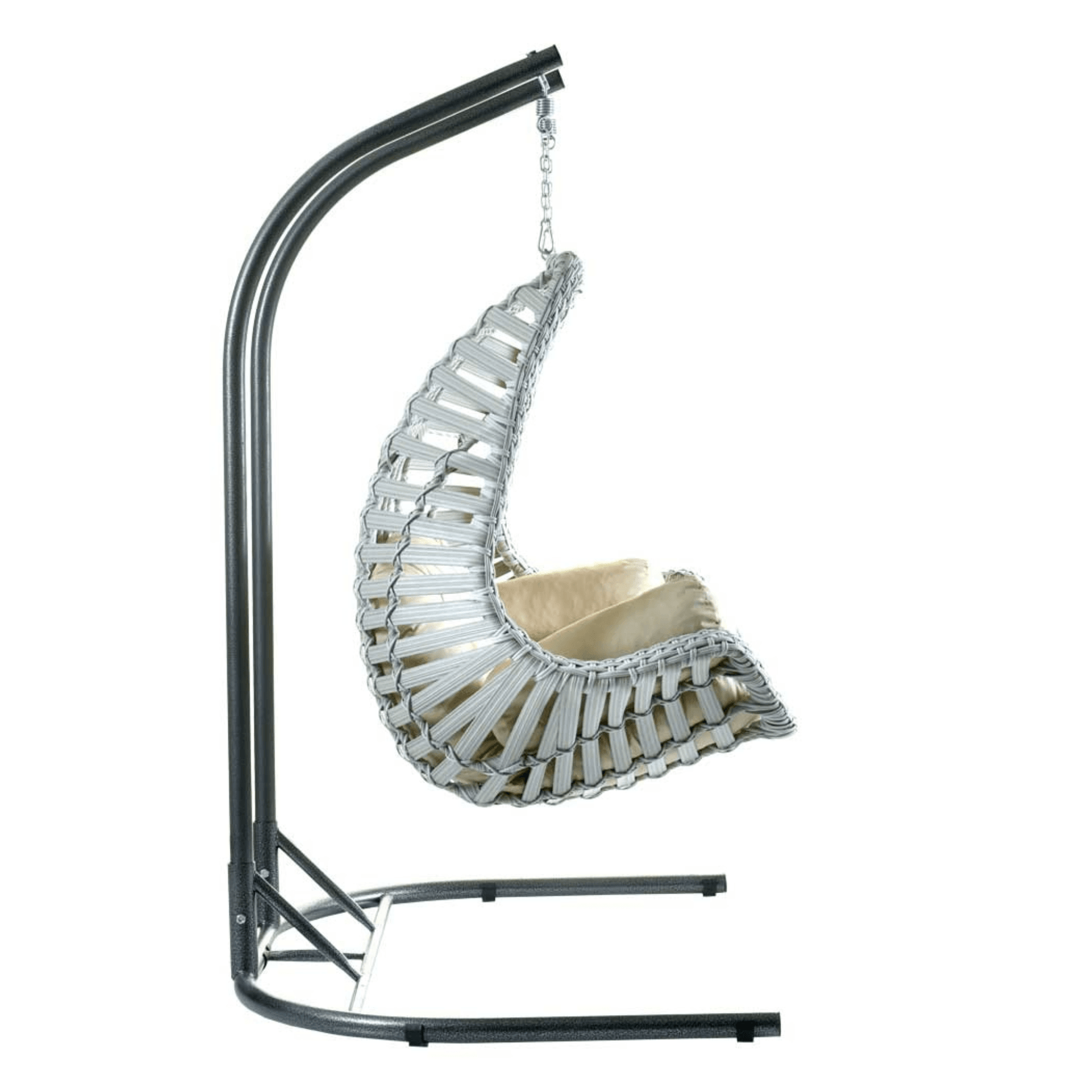 Capri Swing Gartenschaukel Rattan Hängesessel mit Gestell Hängeschaukel Cunda - Ezmann.de
