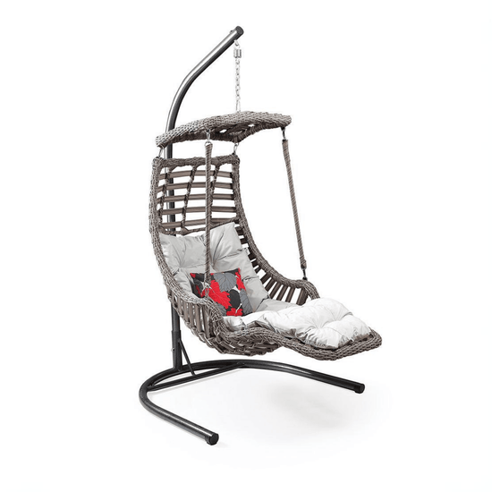 Gowoll Gartenschaukel Rattan Hängesessel mit Gestell Hängeschaukel Alacati Plus - Ezmann.de