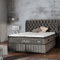 Fluffy Bett Set Boxspringbett mit Matratze mit Topper - Ezmann.de