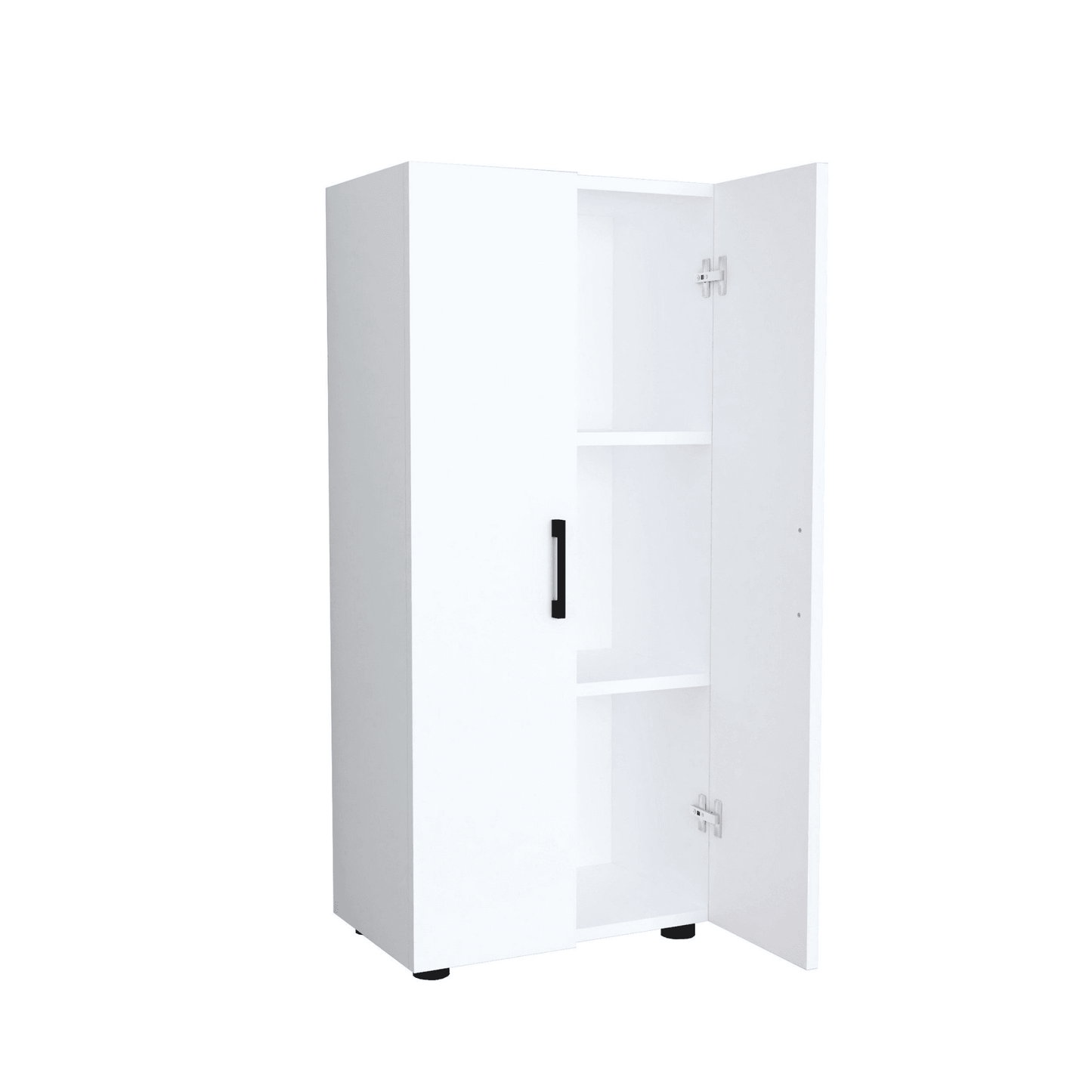 Gowoll Mehrzweckschrank mit 2 Türen 3 Weiß Einlegeboden 108x49x32 cm - Ezmann.de