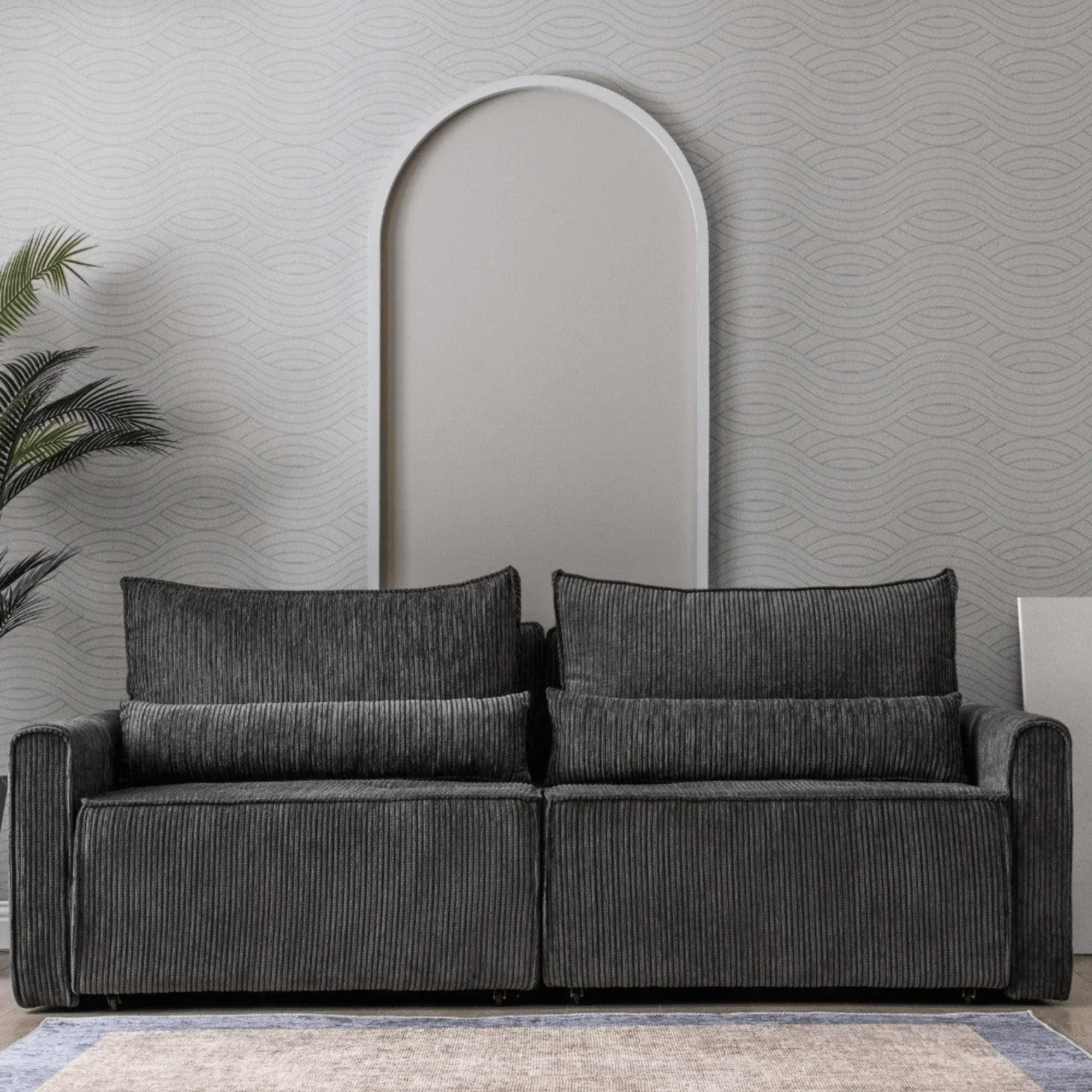 Benissa Schlafsofa 3 Sitzer mit Stauraum & Schlaffunktion | Ecksofa & Heimkino-Sofa, verstellbare Rückenlehne - Ezmann.de