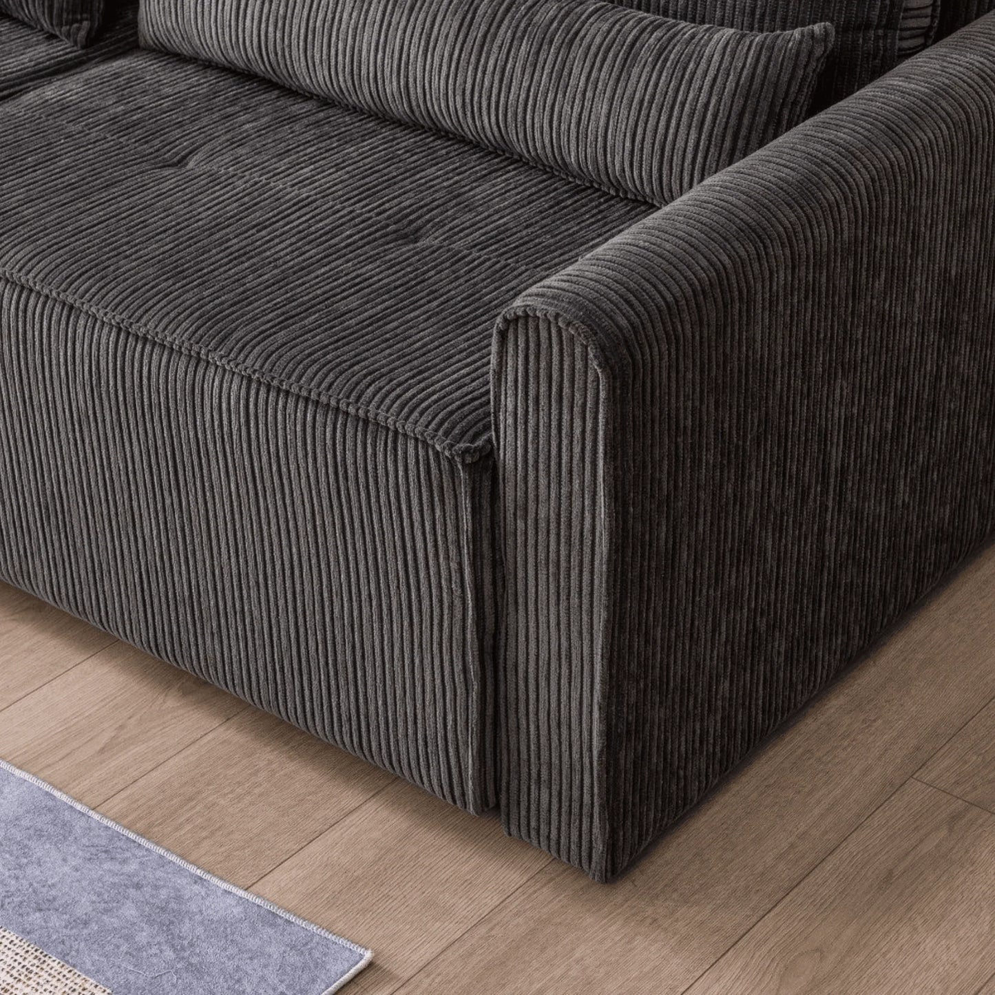 Benissa Schlafsofa 3 Sitzer mit Stauraum & Schlaffunktion | Ecksofa & Heimkino-Sofa, verstellbare Rückenlehne