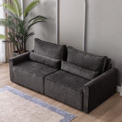 Benissa Schlafsofa 3 Sitzer mit Stauraum & Schlaffunktion | Ecksofa & Heimkino-Sofa, verstellbare Rückenlehne