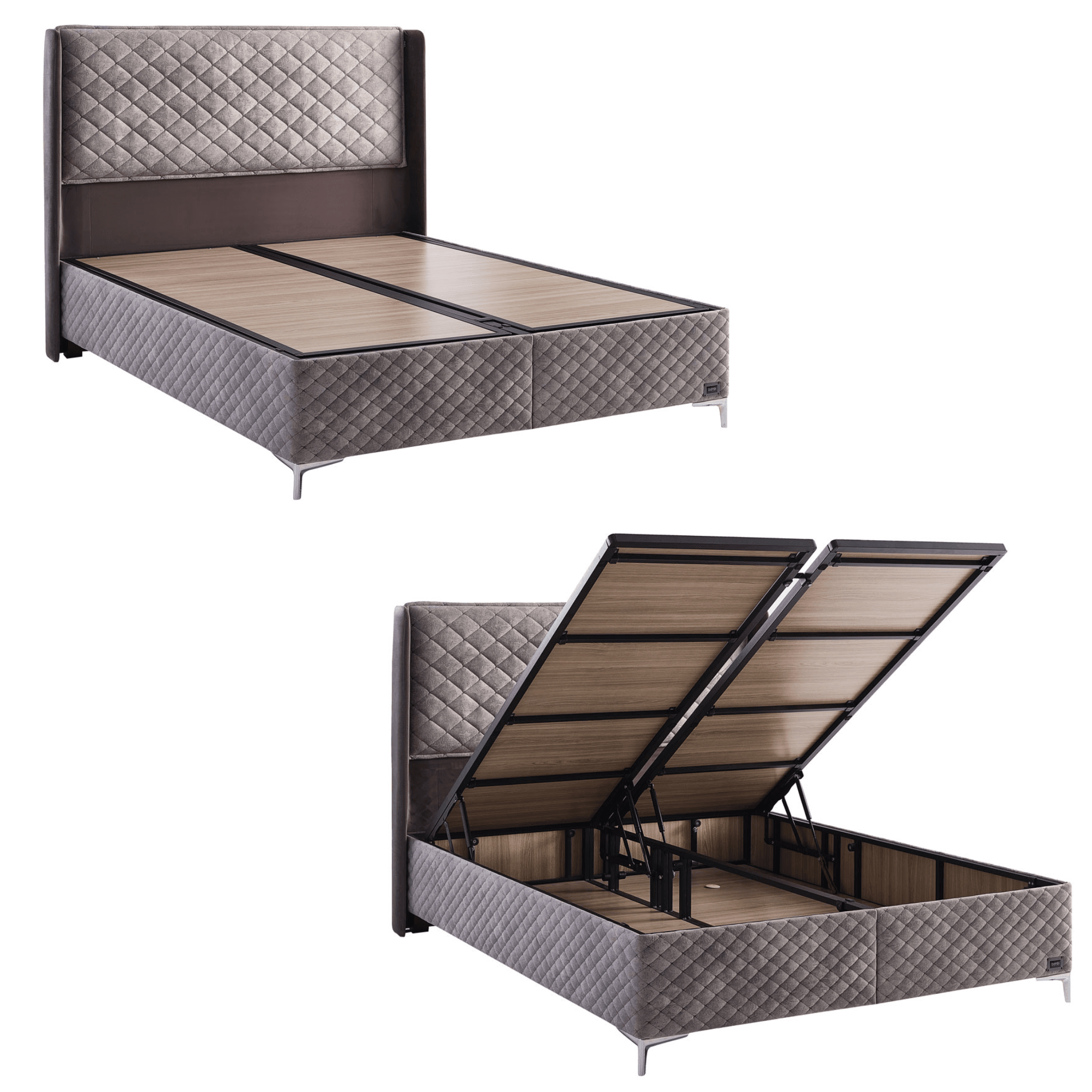 Bambi Thermo Control Boxspringbett mit Matratze & Bettkästen - Ezmann.de