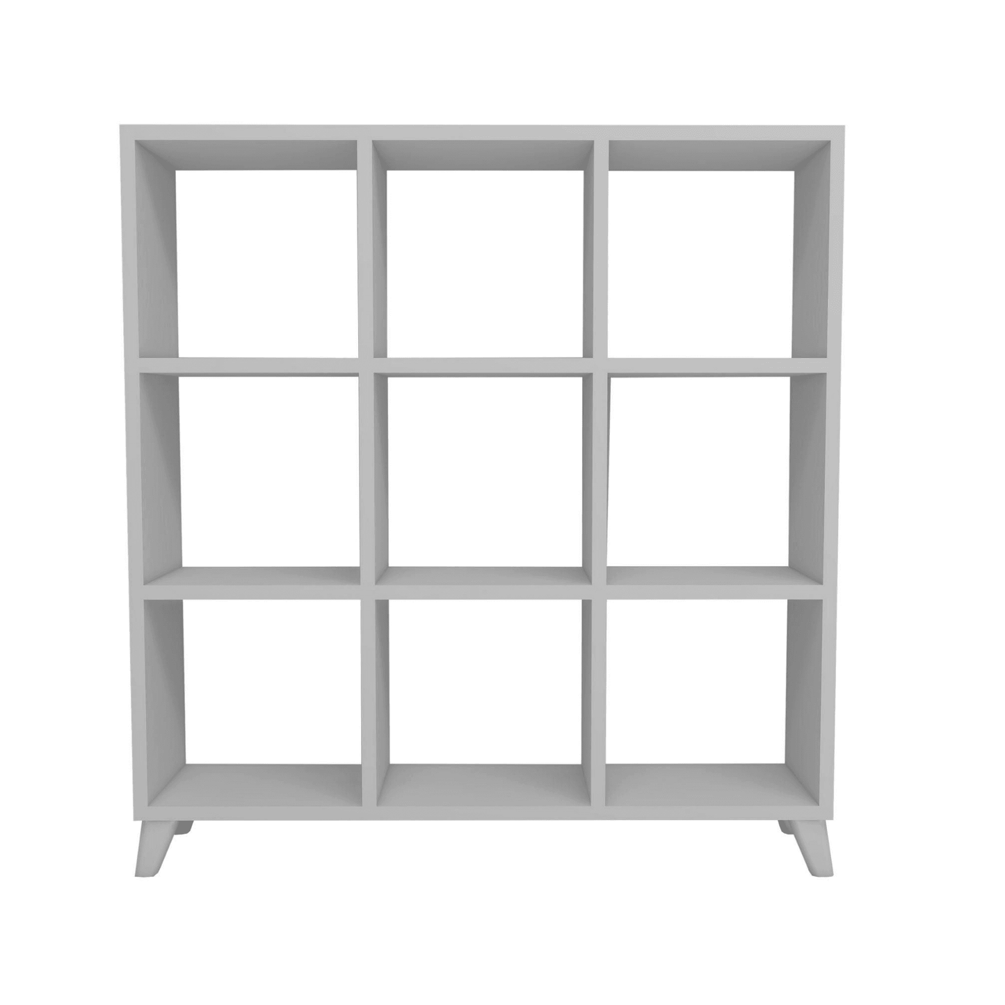 Gowoll Raumteilerregal 88x88 cm Bücherregal mit 9 Fächern Regal Weiß Bücherschrank Standregal - Ezmann.de