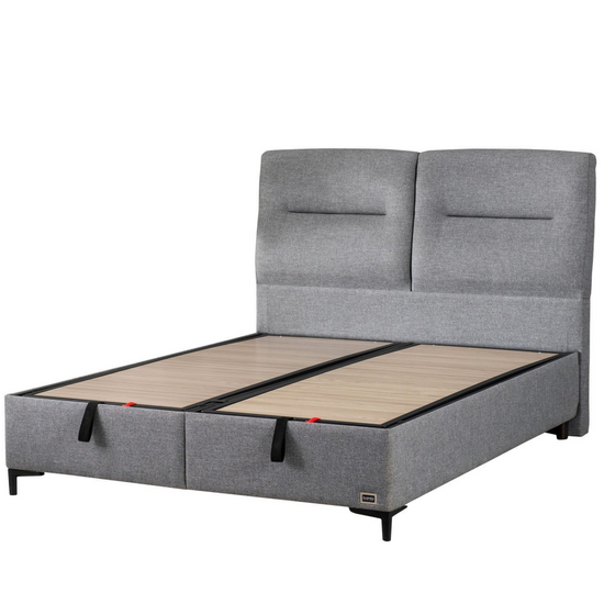 Gowoll DuoKlima Boxspringbett mit Bettkasten 140x200-160x200 Matratze