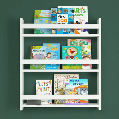 Gowoll Kinderregal Montesorri Bildungs-Kinderbuchregal Organizer Wandregal 79x74 cm Weiß - Ezmann.de