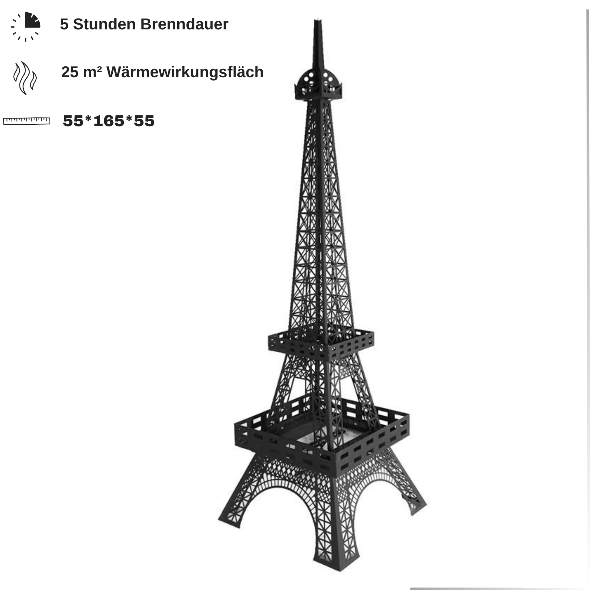 Korflame Eifelturm Tischkamin Ezmann