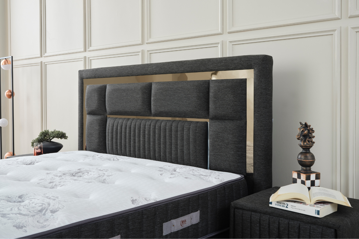 BSS MILANO Boxspringbett Set | Matratze H3 | Box und Kopfteil Gowoll.de