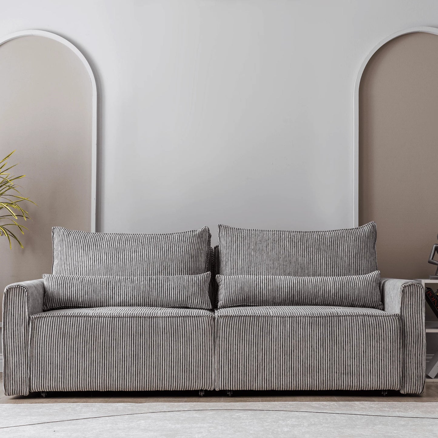 Benissa Schlafsofa 3 Sitzer mit Stauraum & Schlaffunktion | Ecksofa & Heimkino-Sofa, verstellbare Rückenlehne