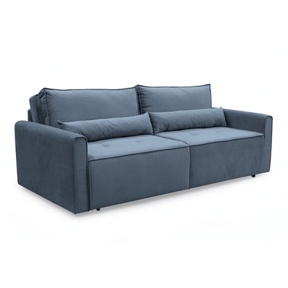 Gowoll Benissa 2-Sitzer Schlafsessel mit Schlaffunktion und Stauraum 215x110 cm mit Kissen - Ezmann.de