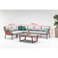 Gowoll Artemis Plus Tisch Gartenlounge-Set Premium (Sitz und Rückenkissen, Tisch mit 2x3 Sitzer und 2xStuhl) - Ezmann.de