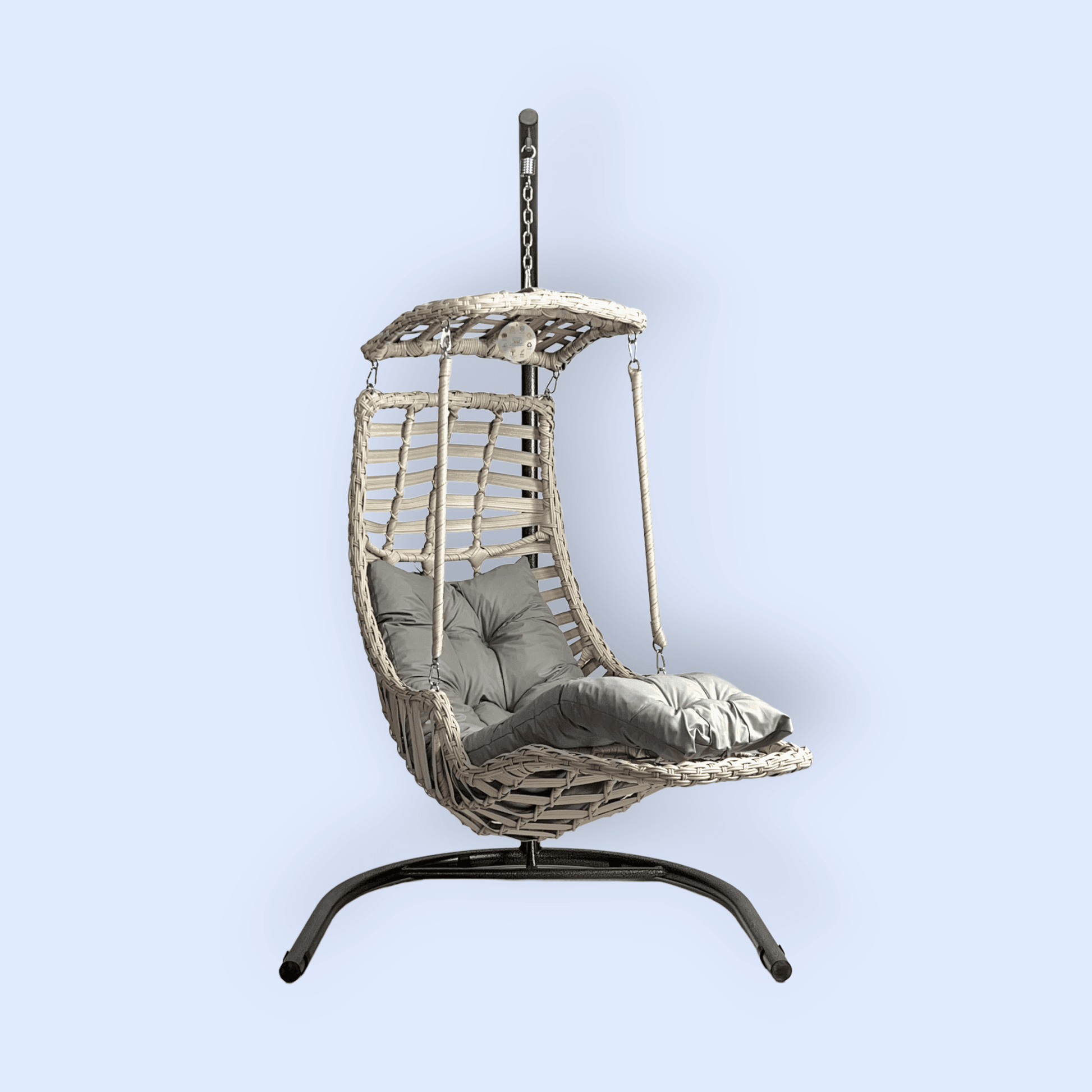 Capri Swing Gartenschaukel Rattan Hängesessel mit Gestell Hängeschaukel Alacati Plus - Ezmann.de