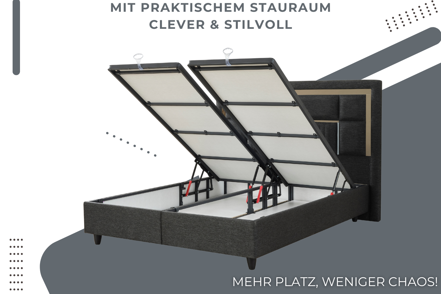 BSS MILANO Boxspringbett Set | Matratze H3 | Box und Kopfteil Gowoll.de