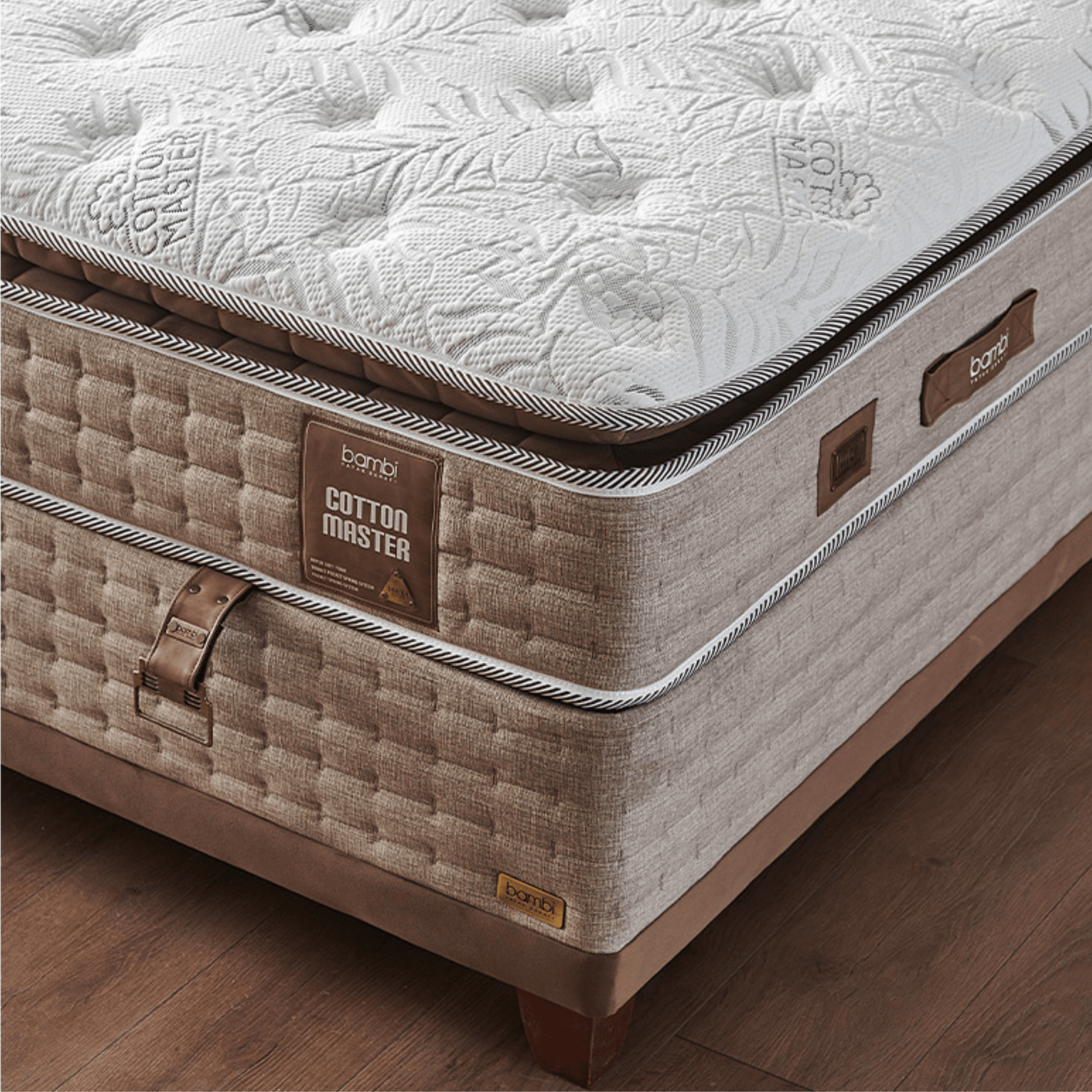 Bambi Cotton Master Boxspringbett Schlafzimmer Set mit 9 Schichten mit Topper Höhe 32 cm Matratze - Ezmann.de