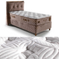 Bambi Bamboo Sleep Boxspringbett Set Schlafzimmer Set mit 7 Schichten Höhe 30 cm Matratze